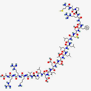 2D molecular structure of Humanin, CAS 330936-69-1, C119H204N34O32S2.