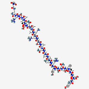 2D molecular structure of CJC-1295 with DAC, CAS 863288-34-0, C165H269N47O46.