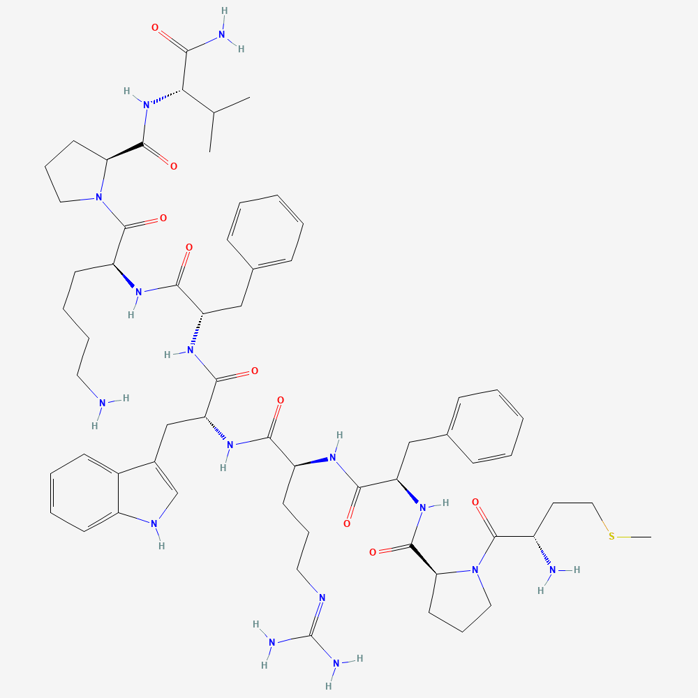 PubChem 2D molecular structure for Nonapeptide-1, CID 10418849