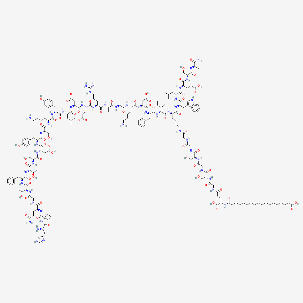 PubChem 2D molecular structure for Survodutide, CID 168429725