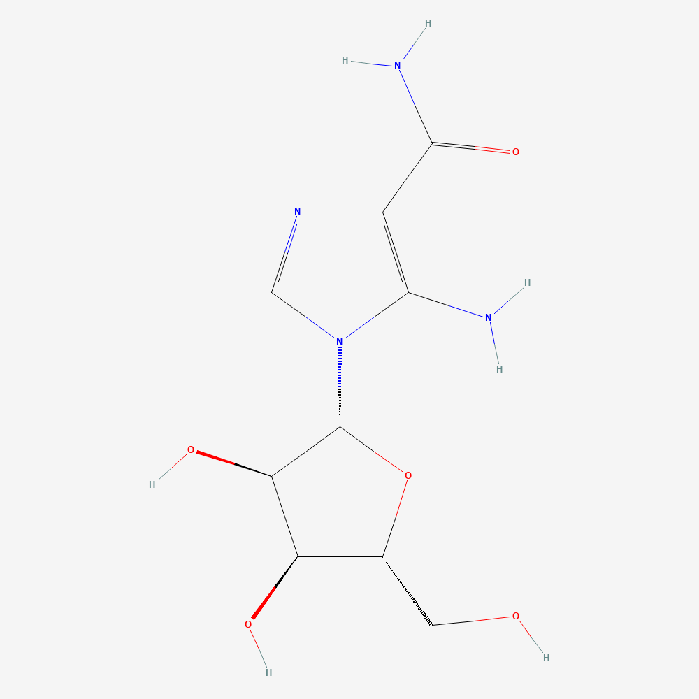 PubChem 2D molecular structure for AICAR, CID 17513