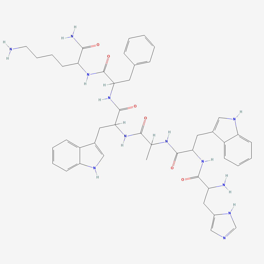 PubChem 2D molecular structure for GHRP-6, CID 4345065