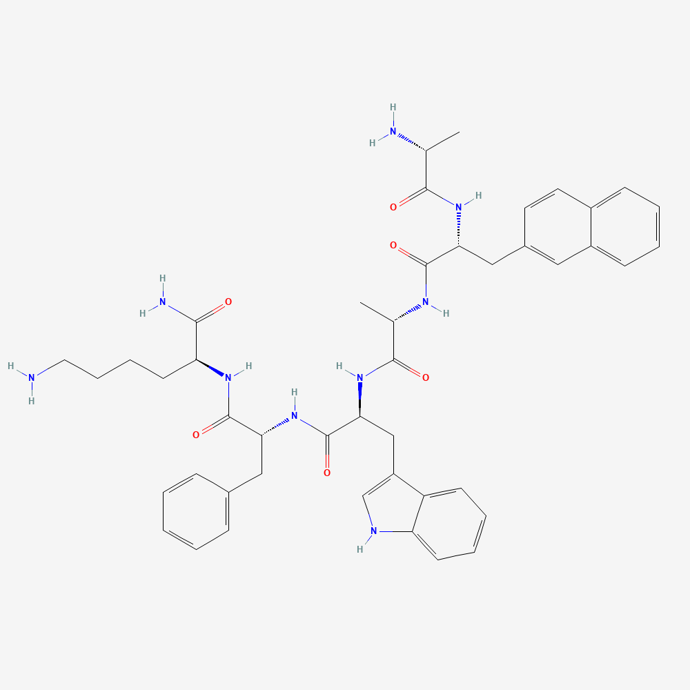 PubChem 2D molecular structure for GHRP-2, CID 6918245
