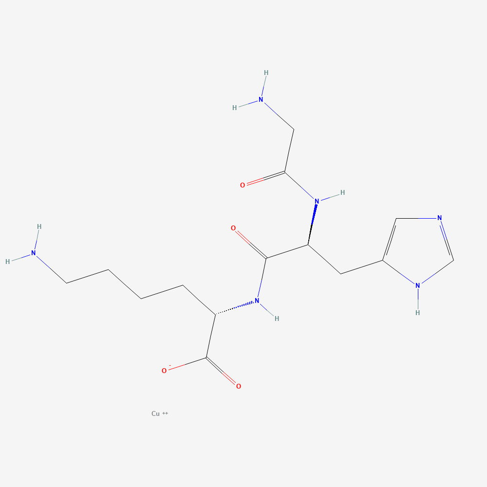 PubChem 2D molecular structure for GHK-Cu, CID 71587328