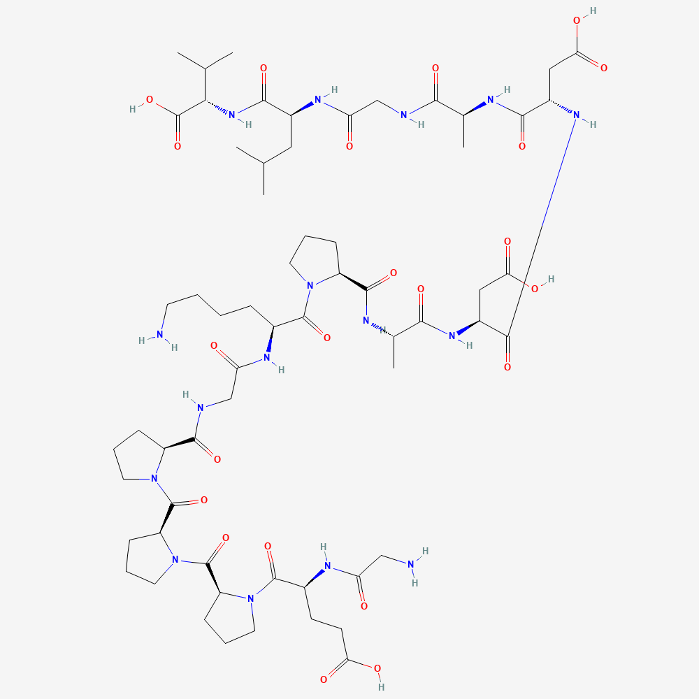 PubChem 2D molecular structure for BPC-157, CID 9941957